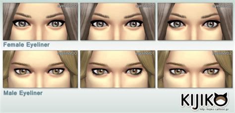 Kijiko New Eye Color And Eyeliner Sims 4 Downloads