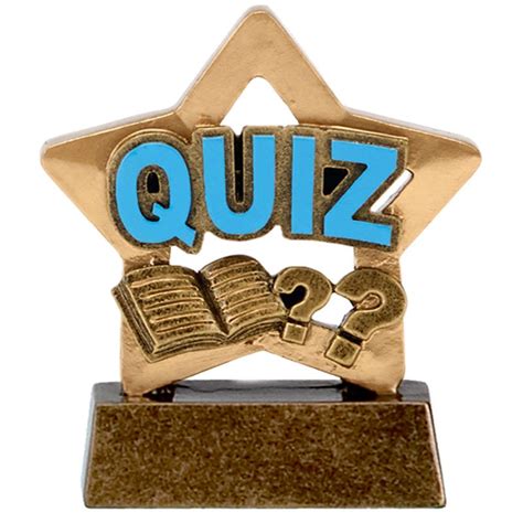 Quiz Trophy 8cms Tall Online Trophies By Onlinetrophies