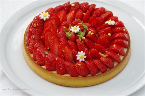 tarte aux fraises et crème pâtissière