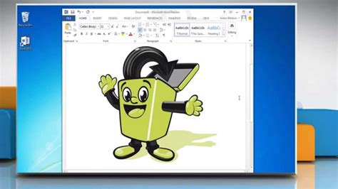 How To Insert A Clip Art In Microsoft Word 2013 Youtube