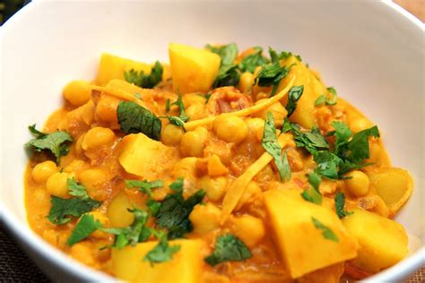 Indisches Vegetarisches Kichererbsen Curry Min Rezept