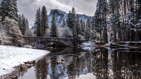 Clarks Bridge Over Merced River Yosemite National Park Backiee