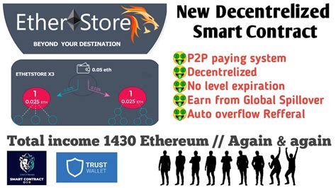 Etherstore Vs Lions Share New Decentrelized Smart Contract 100
