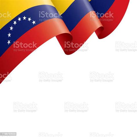 Ilustración De Bandera De Venezuela Ilustración Vectorial Sobre Un