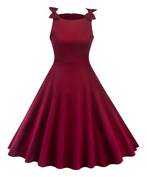 Take A Look At This Red Bow Fit And Flare Dress Women Today Vintage