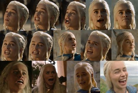 Daenerys Targaryen Emilia Clarke And Her Many Humorous Facial