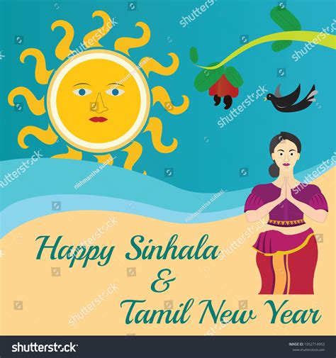 Creative Happy Sinhala Tamil New Year Stock Vector Royalty Free