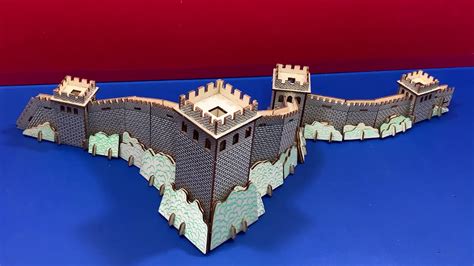 Diy Craft Instruction 3d Woodcraft Construction Kit The Great Wall