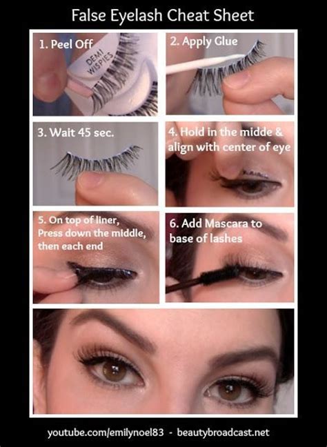 The simplest way to apply false eyelashes is to press an eyelash strip just below the natural lash line from the center of the inner corner to the outer if you remove the false lashes, you risk damaging your natural lashes, especially if they are too close together. 10 Ways to Apply False Eyelashes Properly - Pretty Designs