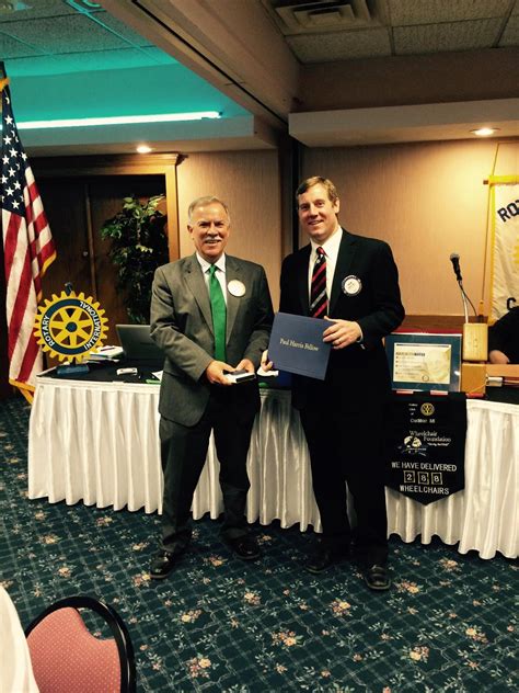 Adam Hilt Receives Paul Harris Fellow Award Rotary Club Of Cadillac