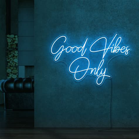 Good Vibes Only Neon Sign Sketch And Etch Au