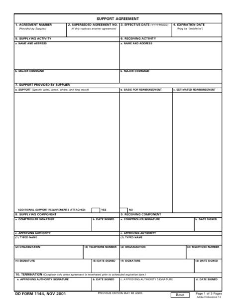 Dd Form 1144 Fill Out Sign Online And Download Fillable Pdf
