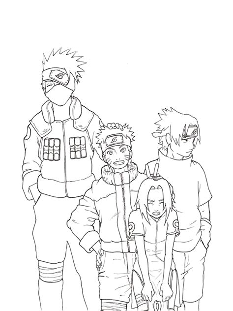 Naruto: ausmalbilder & malvorlagen
