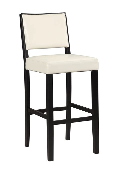 Linon Home Decor Zoe Solid Wood Black Contemporary Full Back Armless