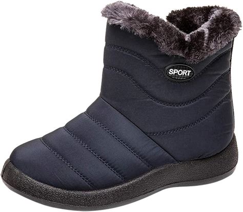 driuankeji botas de invierno para mujer impermeables térmicas cortas y gruesas calzado
