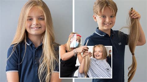 Boy 9 Donates His 2ft Long Hair To Children With Cancer After Having