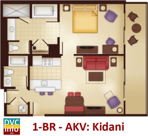 Animal Kingdom Kidani 2 Bedroom Villa Floor Plan