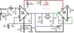 To test the circuit, the following apparatus was used. tda2050 bridge amplifier circuit - Google Search in 2019 | Voltage divider, Circuit diagram, Circuit