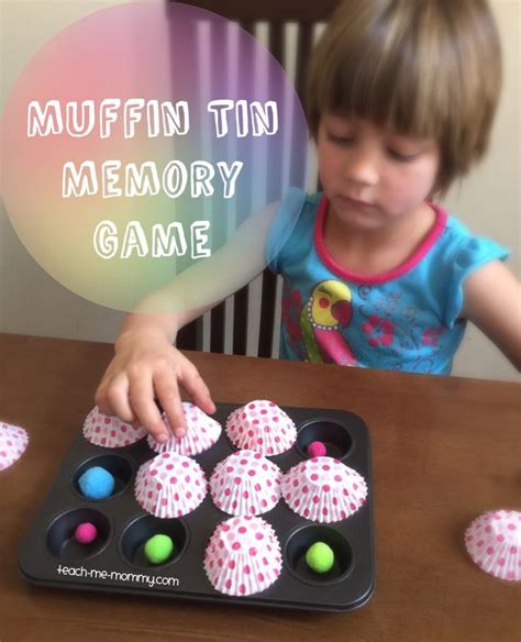 Muffin Tin Memory Game Memory Games Fun Activities For Toddlers