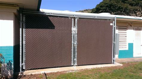Chain Link Enclosure Slats 1 Allied Security Fence