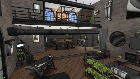 Industrial Loft The Sims 4 Speed Build Youtube