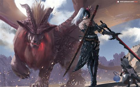Rathalos Encounter Monster Hunter World HD Wallpaper