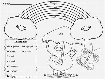 Coloring Pages Sight Word Printable Sheets Words