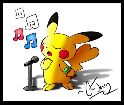 Singing Pikachu By Kethuze On Deviantart