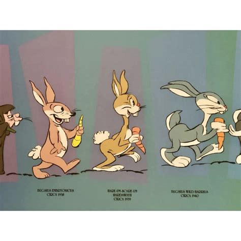 Evolution Of Bugs Bunny Hand Painted Signed Chuck Jones Animation Cel