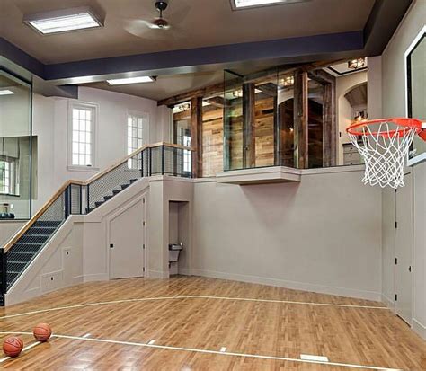 Home Basketball Court Basketball Room Basketball Training Backyard