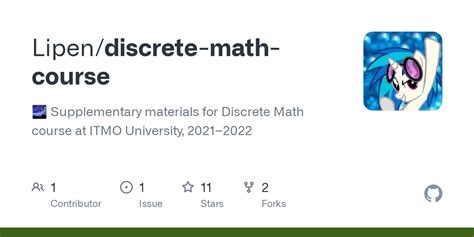 Github Lipendiscrete Math Course Supplementary Materials For