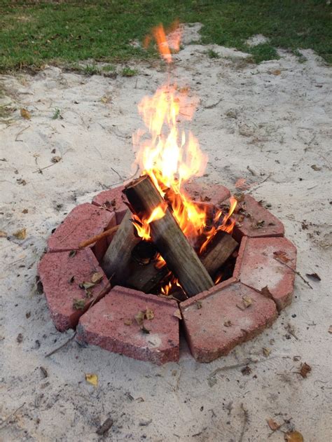 Fire Pit That We Made With Ideas From Pinterest Outdoor Decor Fire