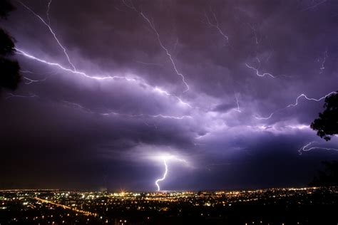 Wallpaper Landscape Night Nature Sky Lightning Storm Evening