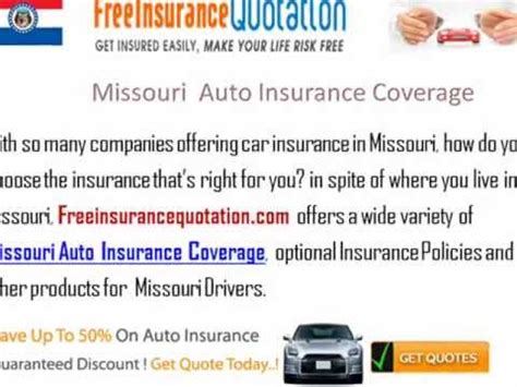 Missouri Auto Insurance Company - Missouri Auto Insurance Quote - YouTube