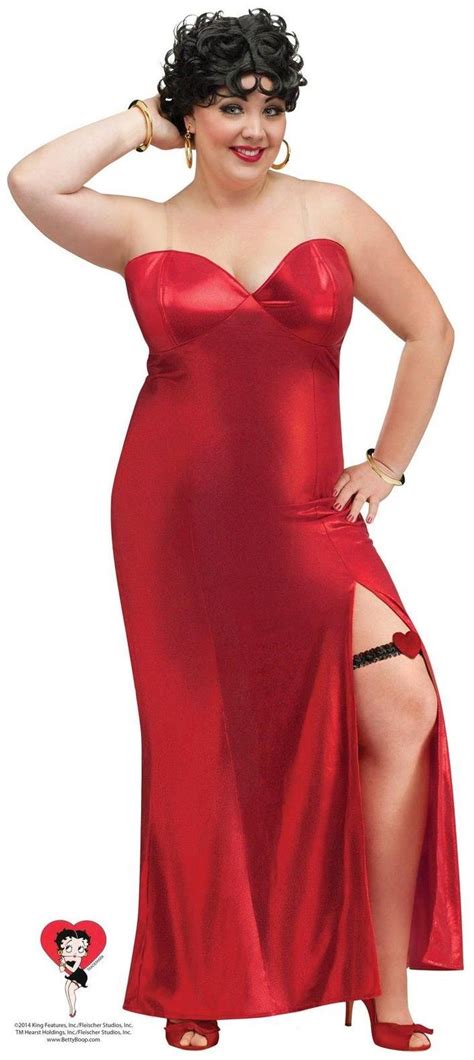 Betty Boop Plus Adult Costume Red Dress Costume Plus Size Costume