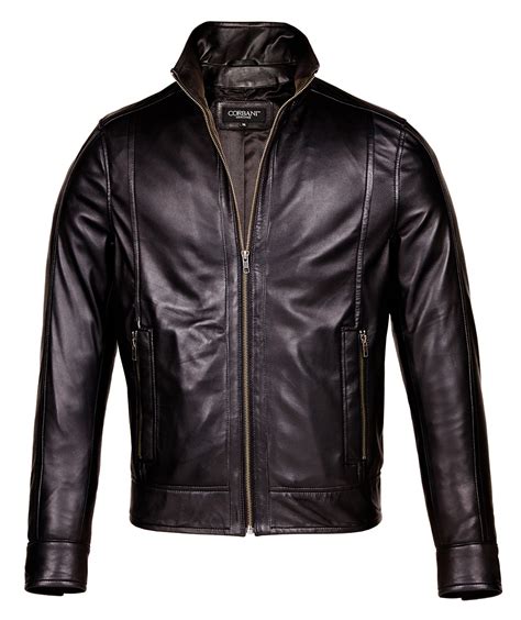 Mens Black Leather Motorcycle Jacket Mens Designer Leather Jackets
