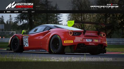 Assetto Corsa Competizione K Very Good Race Setup Ferrari