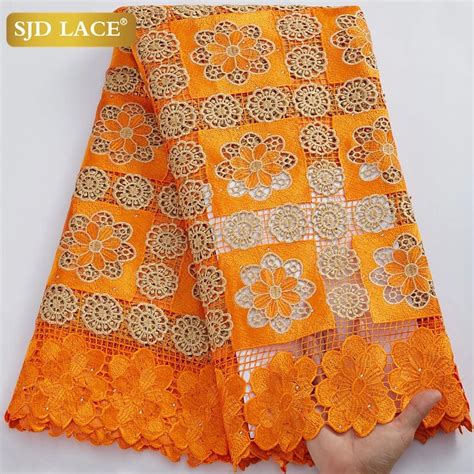 sjd lace classics nigerian guipure cord lace 2022 high quality african water soluble lace fabric