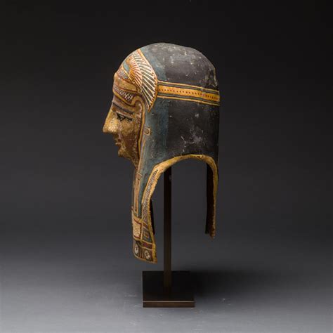 egyptian-cartonnage-mask-of-a-man-wearing-an-elaborate-painted