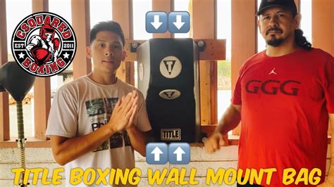 Title Boxing Wall Mounted Menace Training Bag Great Alternative To