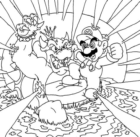 Coloriages à imprimer Super Mario numéro