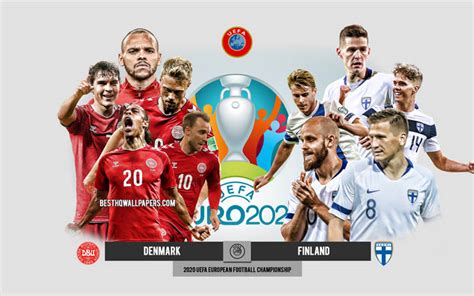 download wallpapers denmark vs finland uefa euro 2020 preview promotional materials football