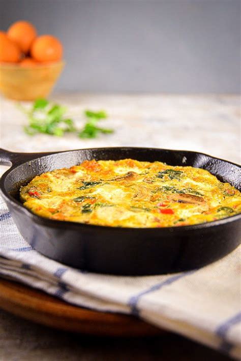 Electric Skillet Vegetable And Goat Cheese Frittata Recipe