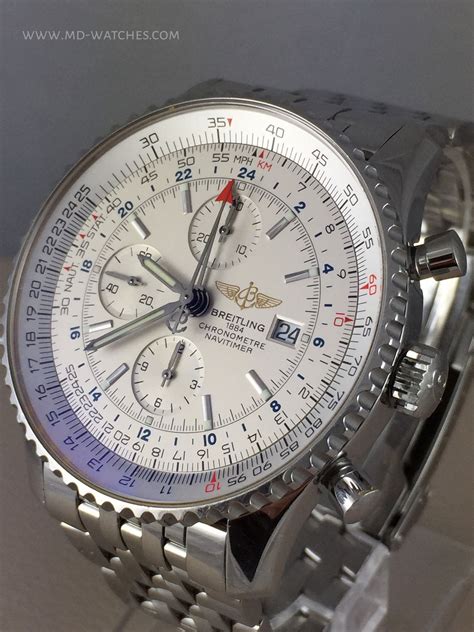 Buy Breitling Navitimer World Steel Ref A24322 Pre Owned Watches