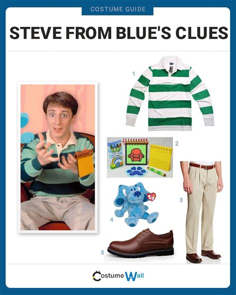 Dress Like Steve From Blues Clues Blues Clues Costume Steve Costume