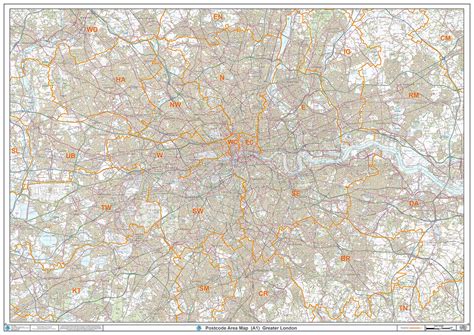 Postcode Area Map Ar1 Greater London  Image Xyz Maps