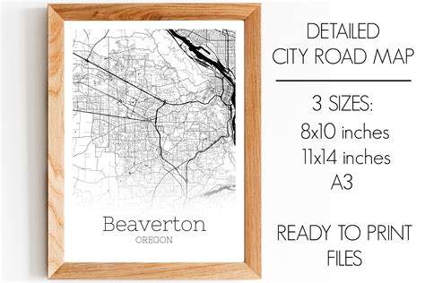 Beaverton Oregon City Map Graphic By Svgexpress · Creative Fabrica