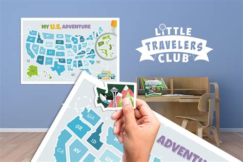 Little Travelers Club Us Kids Map
