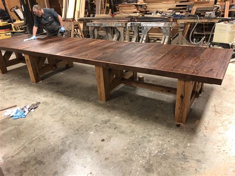 Conference Table 18 X 54 That We Built Re Sawn White Oak Base And