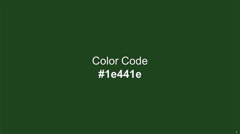 Color Palette With Five Shade Hunter Green Mallard Forest Green La